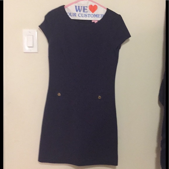 Lilly Pulitzer - Navy Layton Dress - EUC - Picture 2 of 5